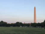 The Washington Monument at dusk